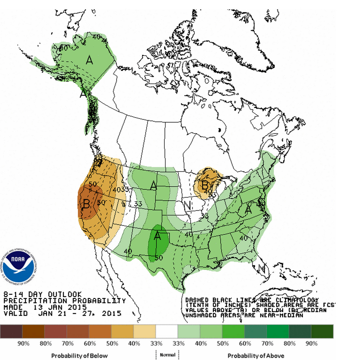 CPC 8 - 14 day outlook – precipitation