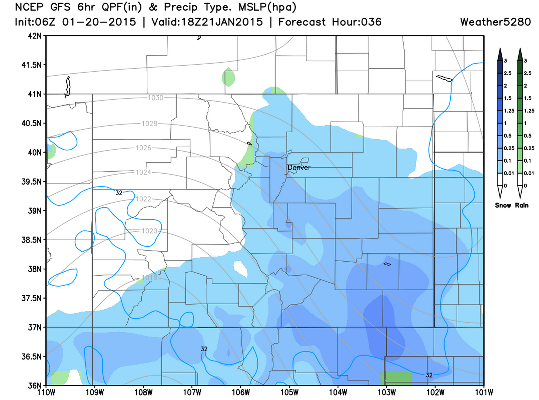 denver colorado weather forecast snow