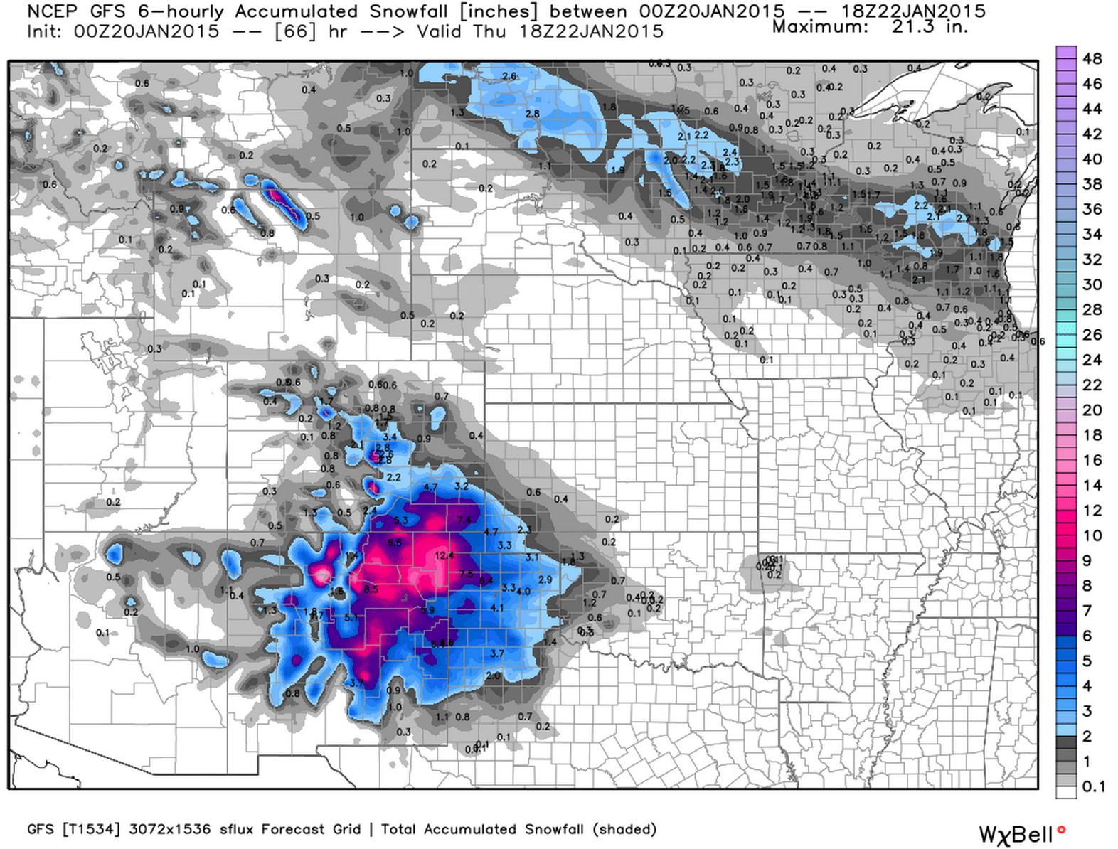 parker colorado snowfall totals