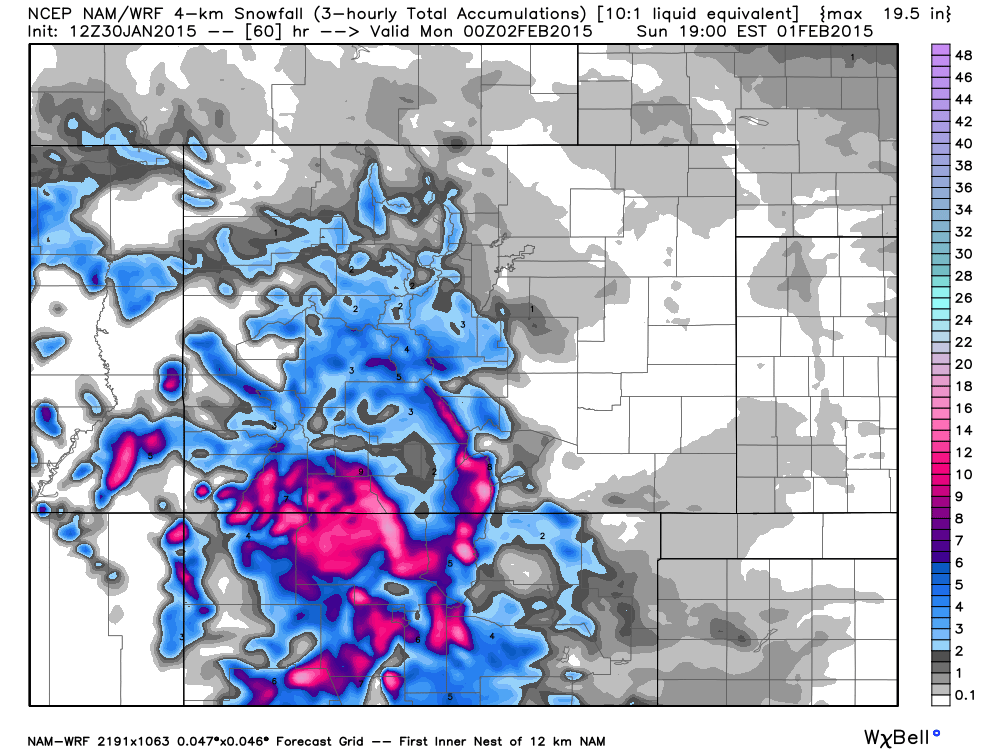 4km NAM by WeatherBell