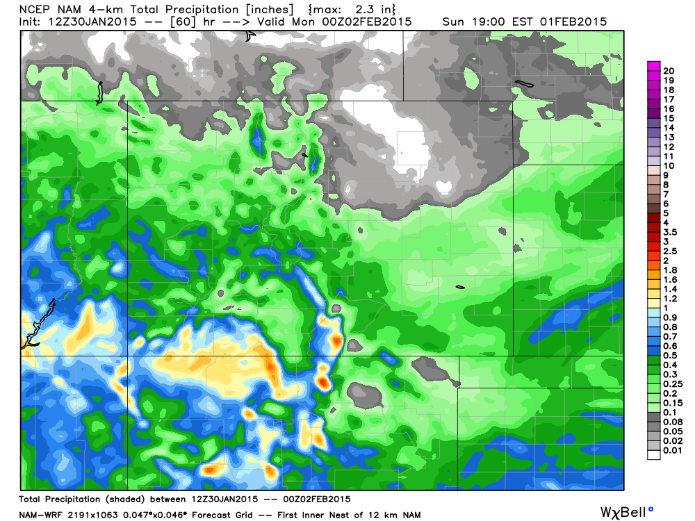 4km NAM by WeatherBell