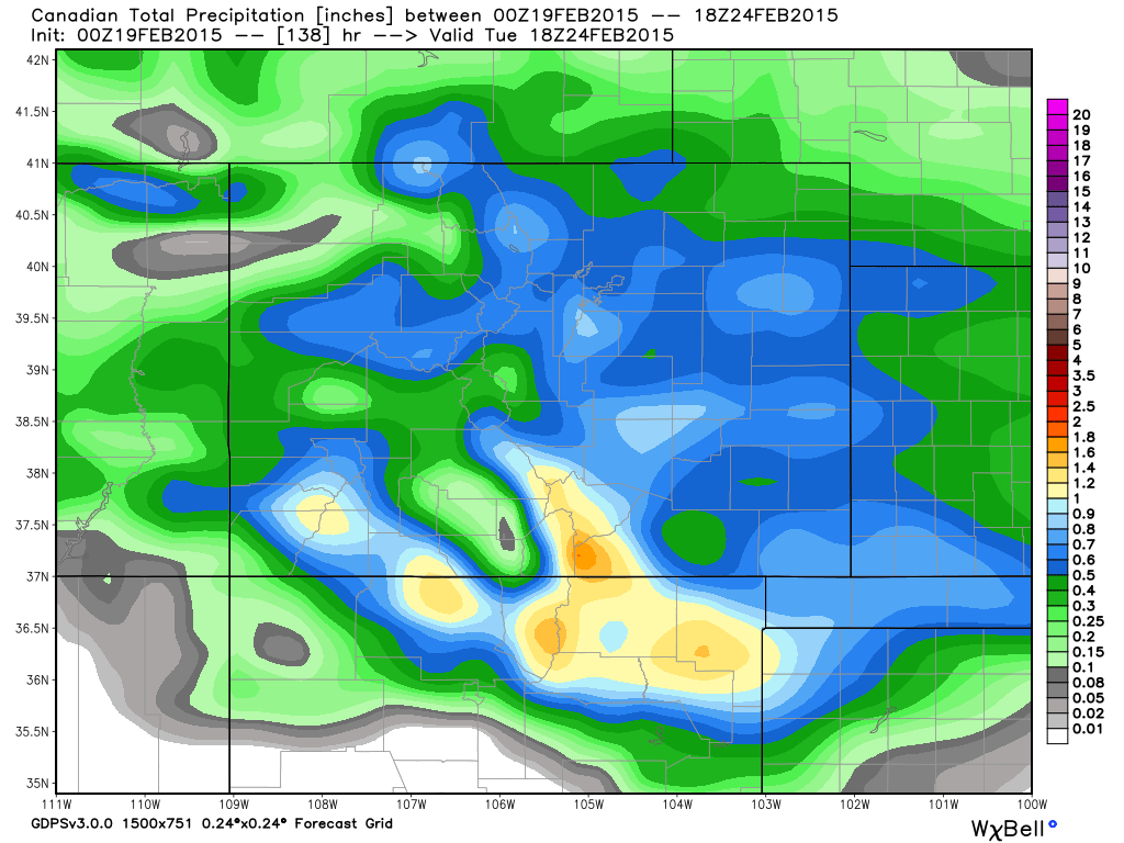 Canadian QPF | WeatherBell Analytics