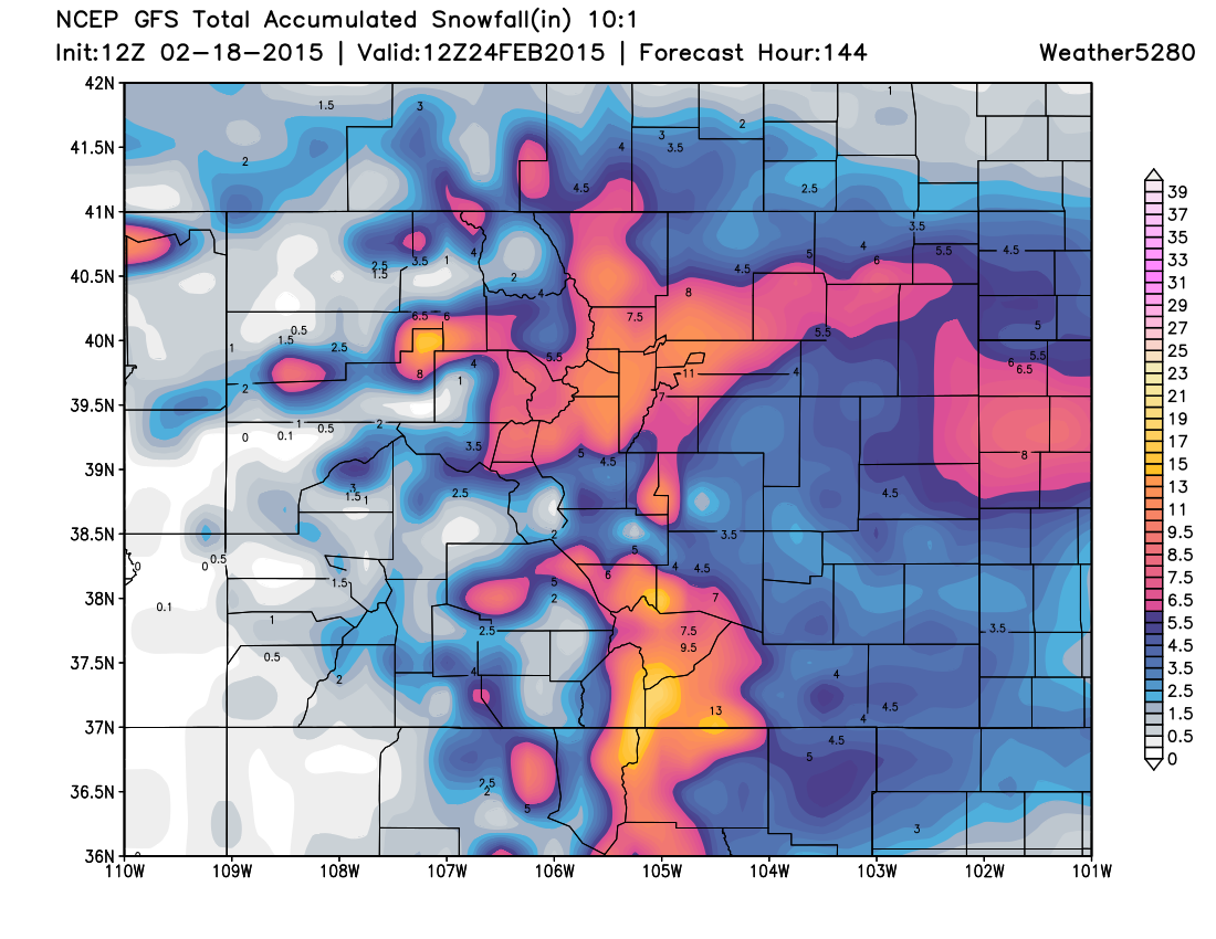 12z GFS | Weather5280 Models