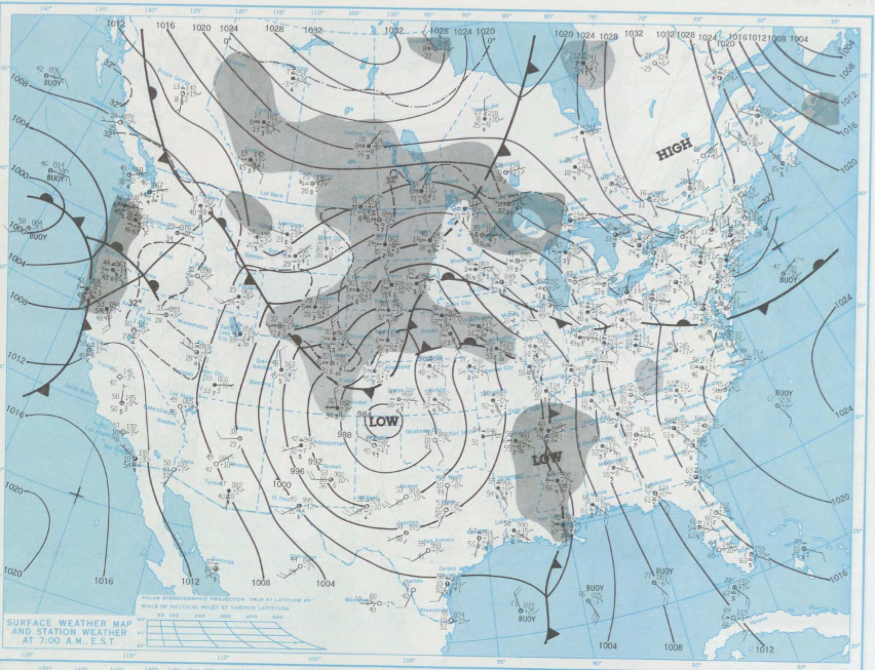 Surface map for March 5, 1983 | NOAA