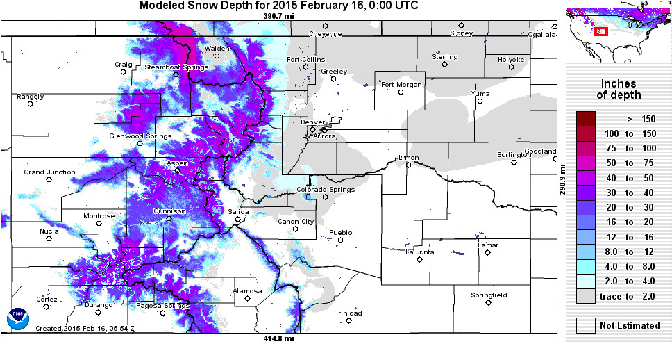 colorado snowpack map