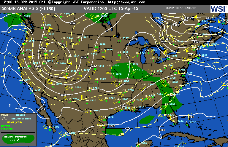 500mb Analysis 12z | WSI