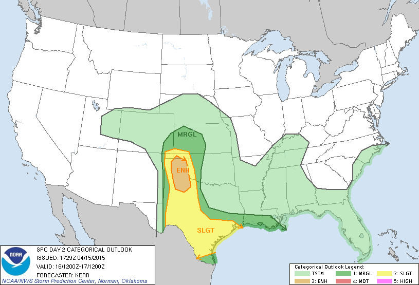 SPC Convective Outlook Thursday