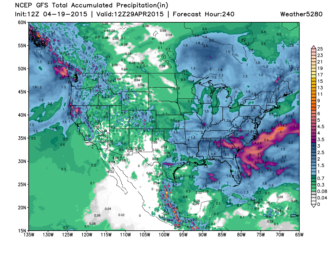 GFS total precip | Weather5280 Models