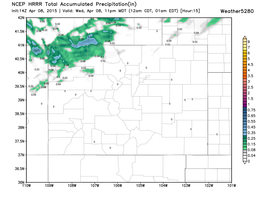 HRRR Accumulated Precipitation | Weather5280 Models