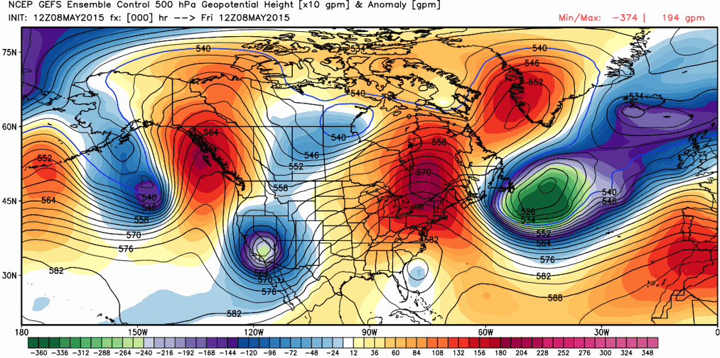 GEFS 500hPa geopotential height | WeatherBell Analytics