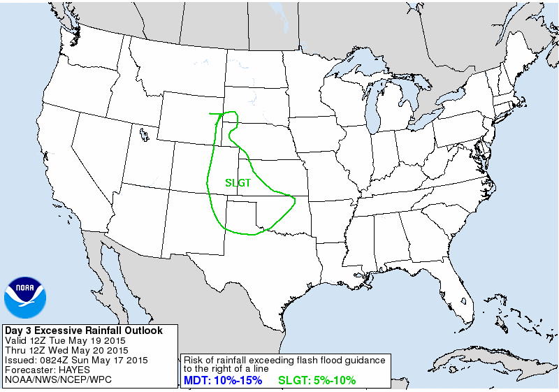 WPC excess rainfall outlook