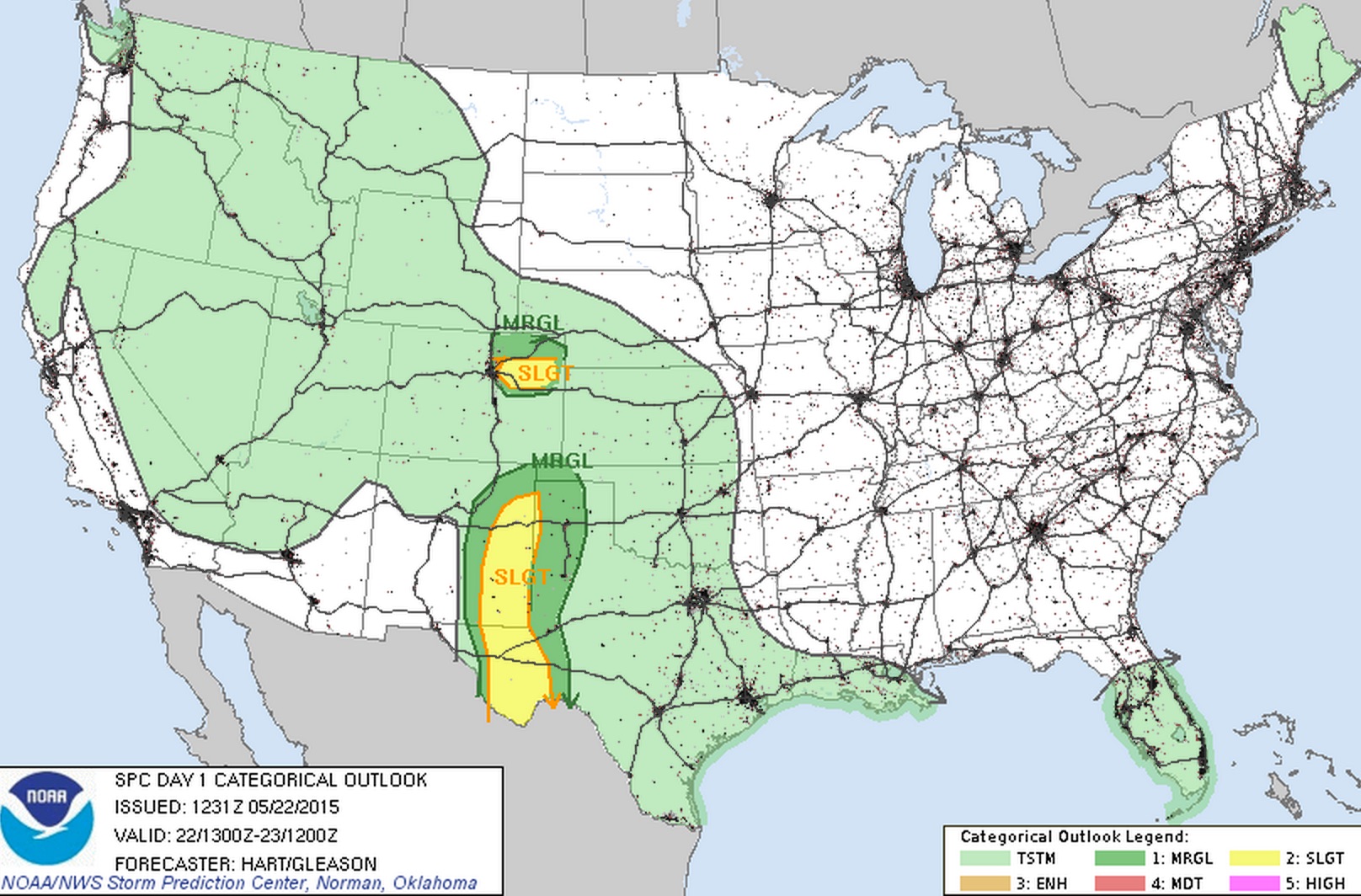 SPC severe weather outlook Friday