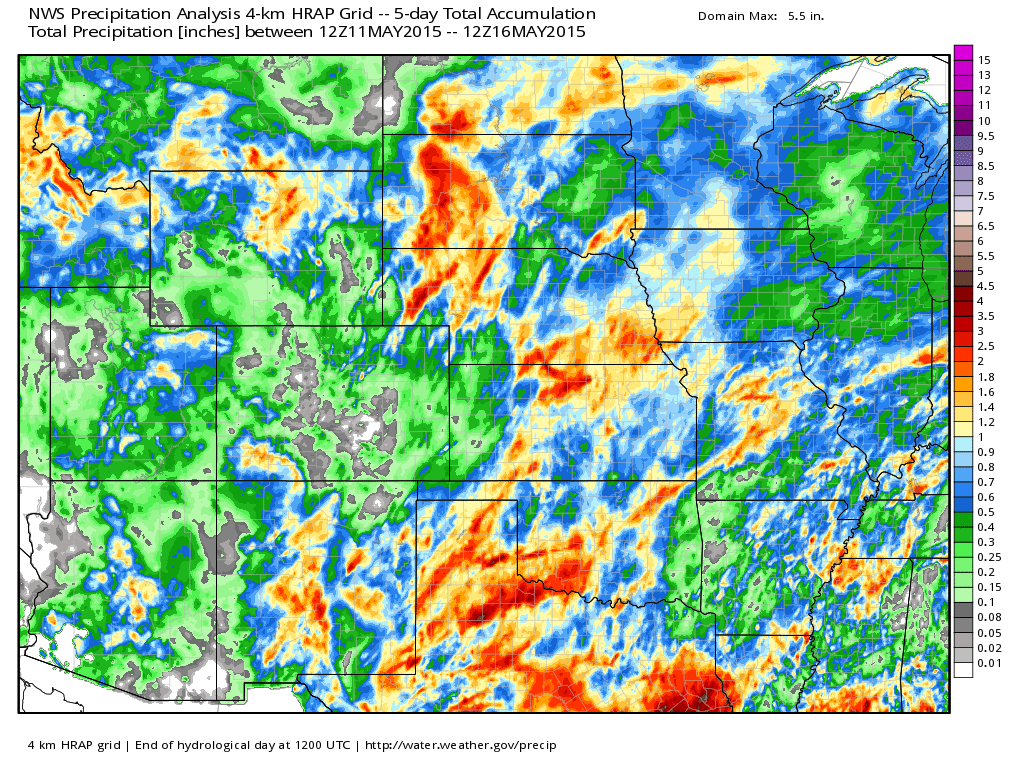 NWS precipitation analysis | WeatherBell Analytics