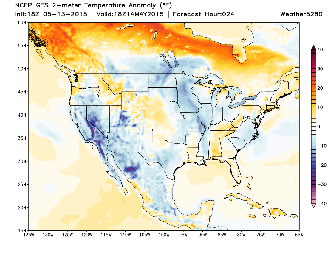 Temperatures Thursday forecast to be at to slightly above normal across northeast Colorado | Weather5820 Models