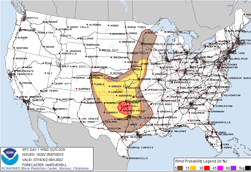 SPC day one wind