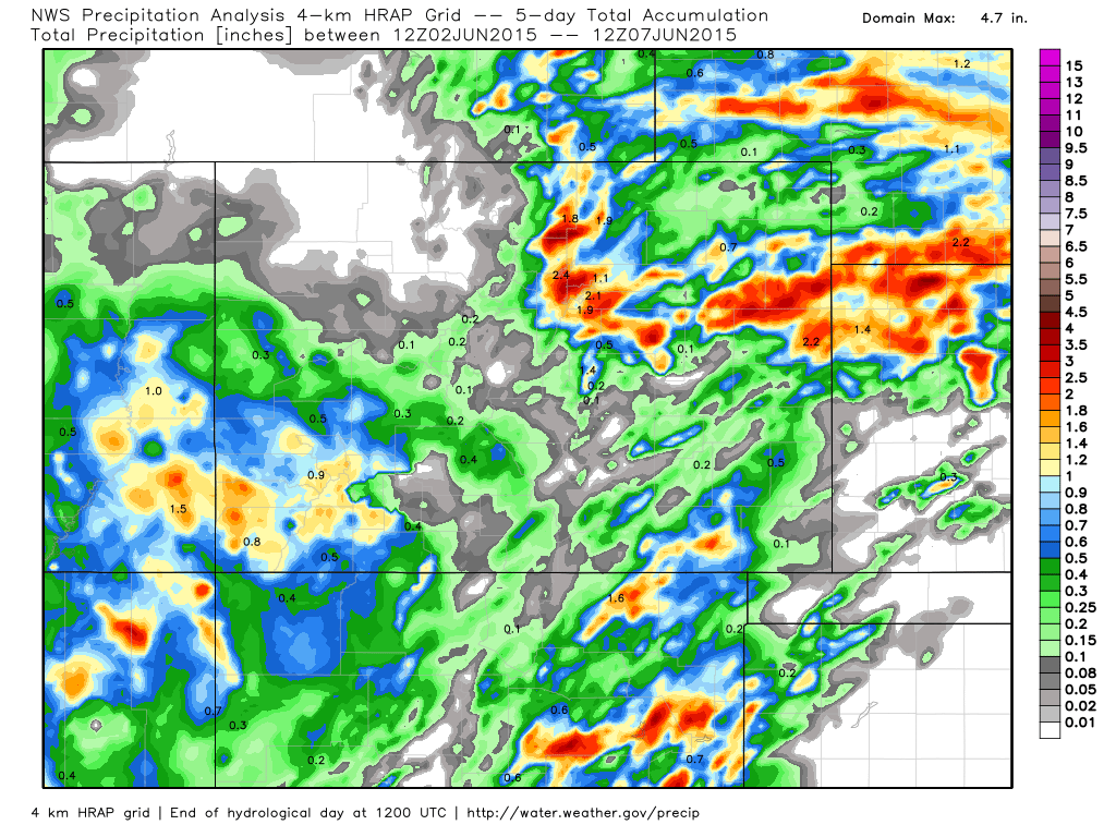 NWS precipitation analysis | WeatherBell Analytics