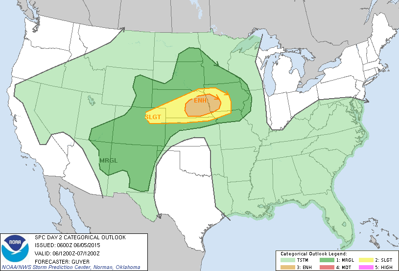 Saturday severe weather outlook