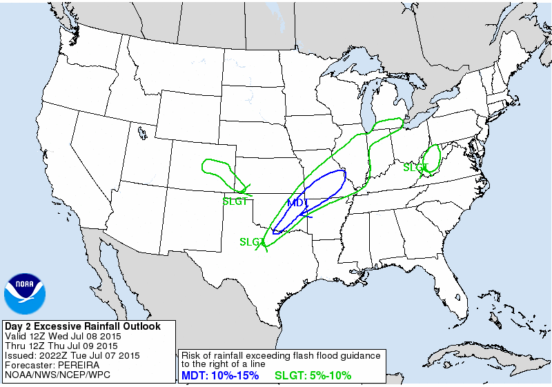 WPC Excess Rainfall Outlook | WPC