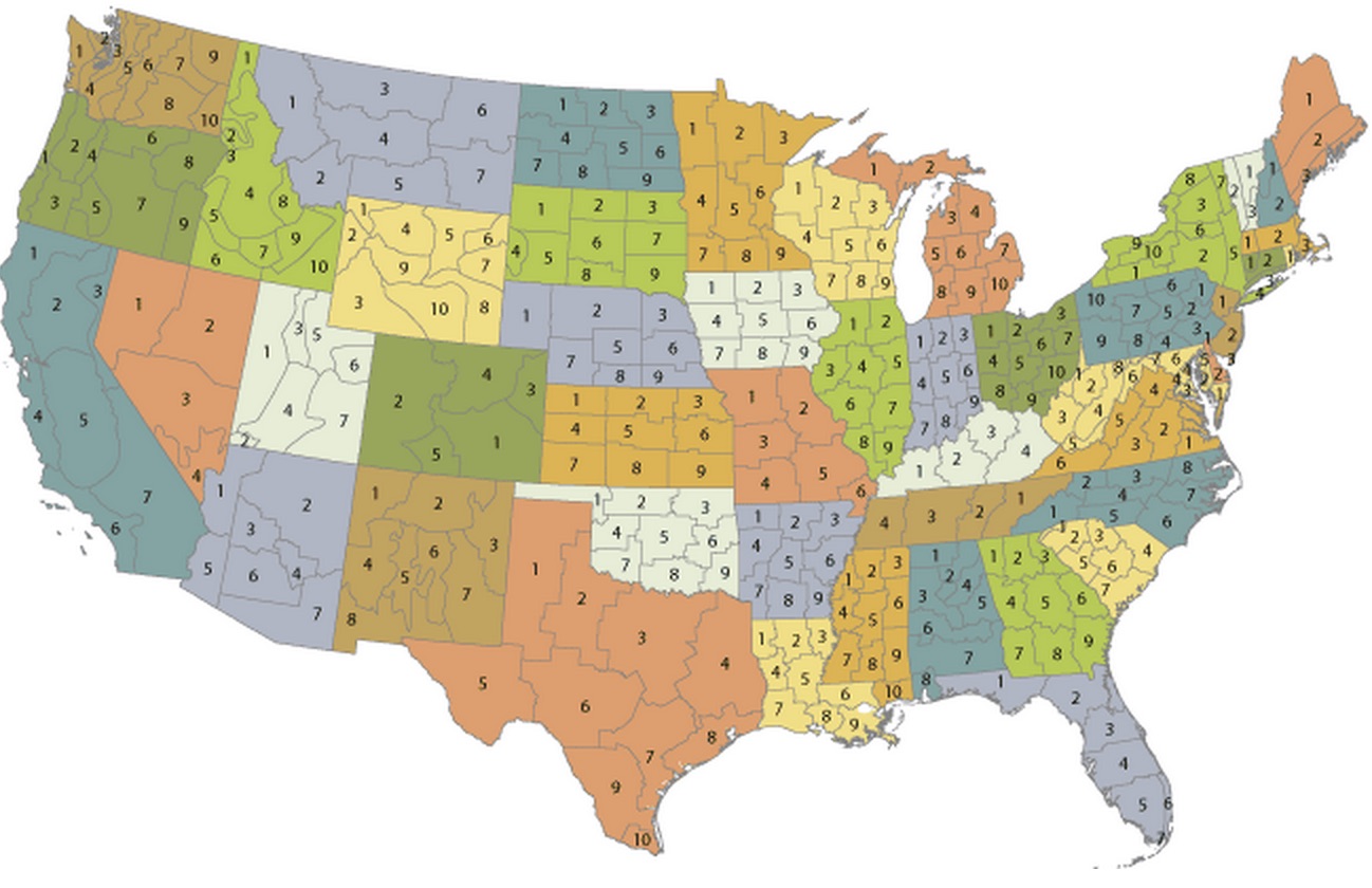 NCDC Climate Divisions