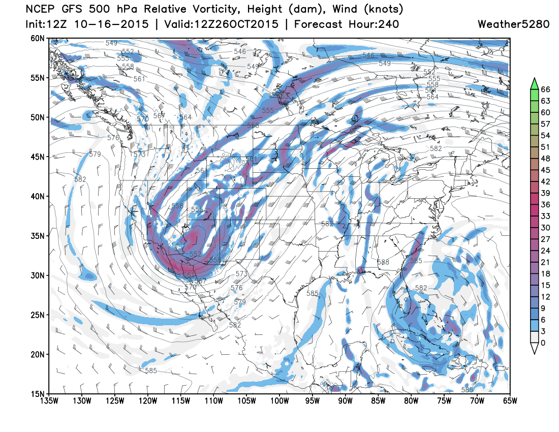 GFS upper level pattern | Weather5280 Models