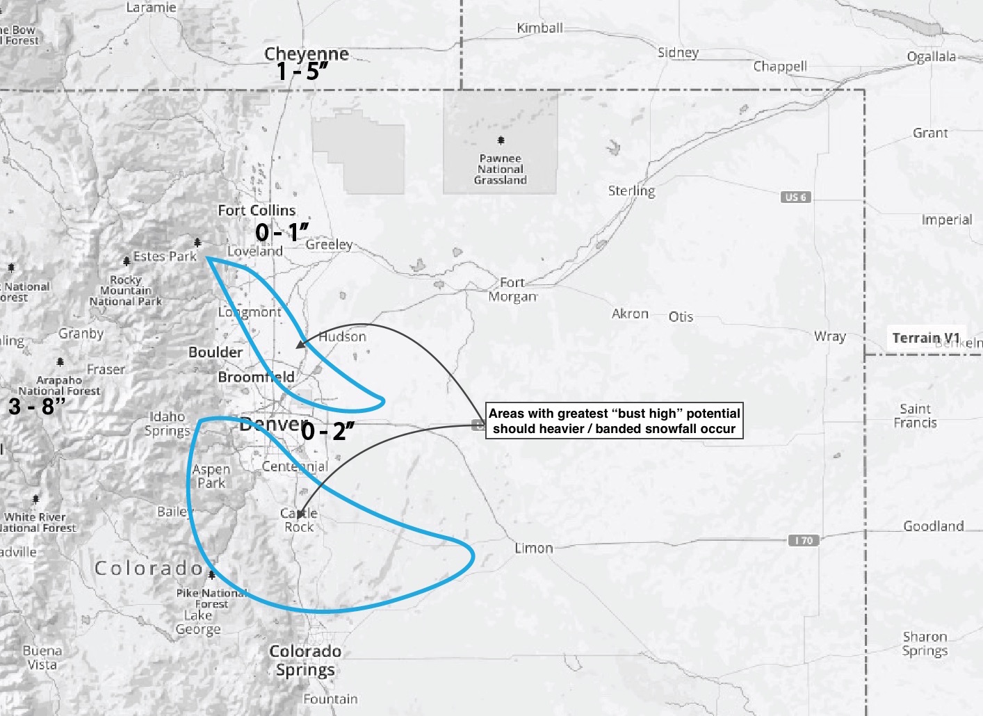 Snowfall forecast map | Weather5280