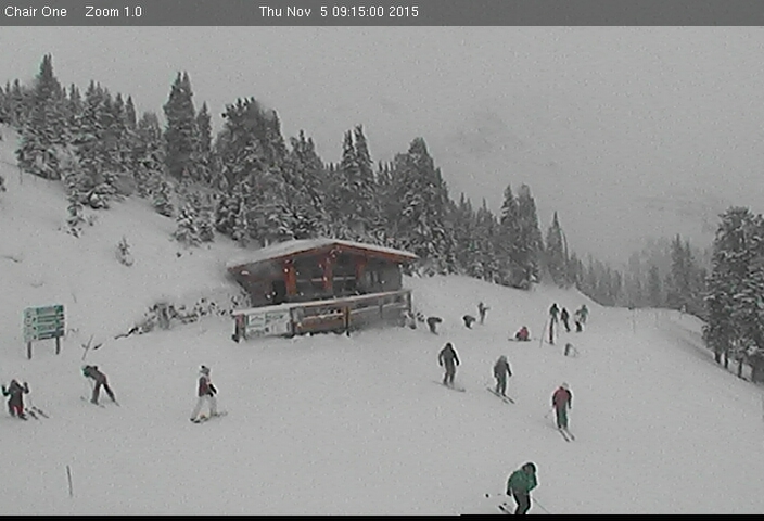 Loveland Ski Area with 9 inches of fresh snow this morning