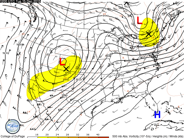 12/15 12Z observed 500 mb heights and winds