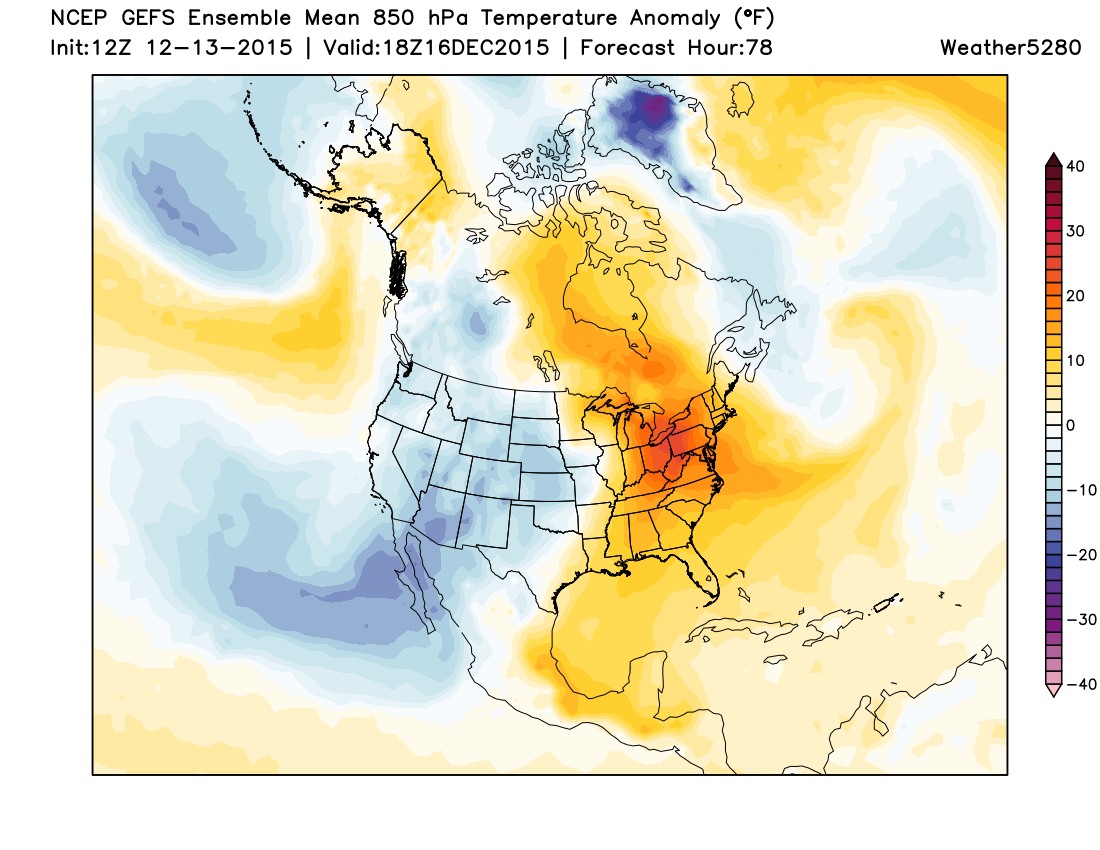 Temperatures below normal for the western and central U.S. this week | Weather5280 Models