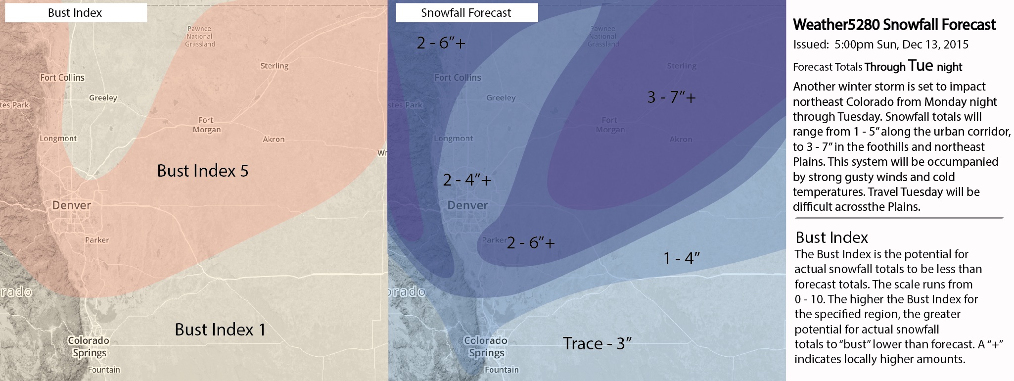 Weather5280 snowfall forecast map