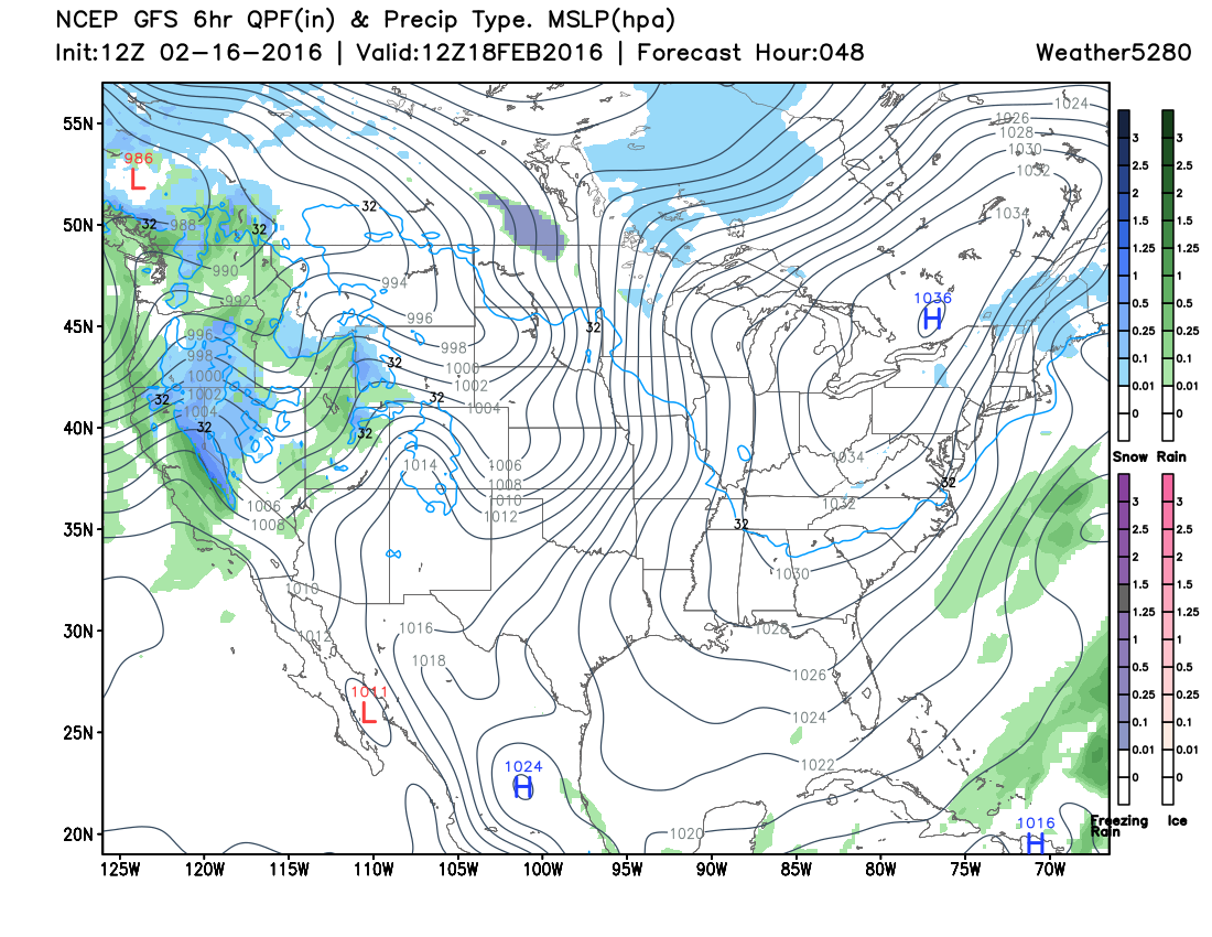 Some wintry/wet weather for the northwest by Thursday, but it won't last| Weather5280 Models