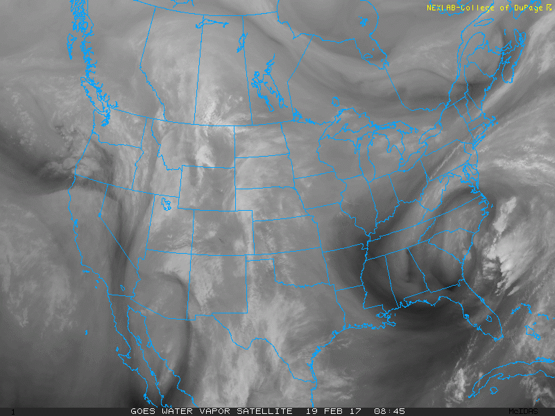 Water Vapor Imagery|Source: COD Weather