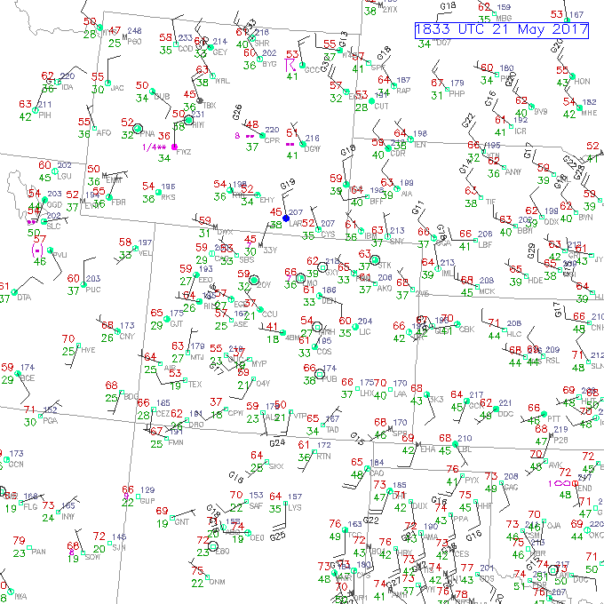 Surface Observations|Source: UCAR