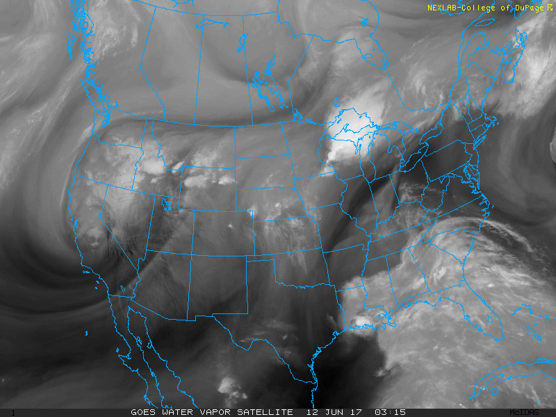 Water Vapor Imagery|Source: COD Weather