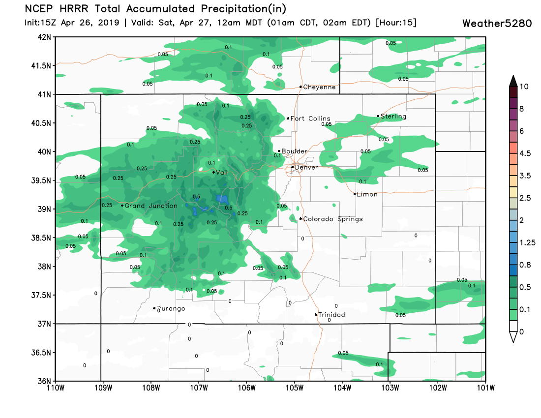 Locally heavy rain (in valleys) and snow up high for the mountains