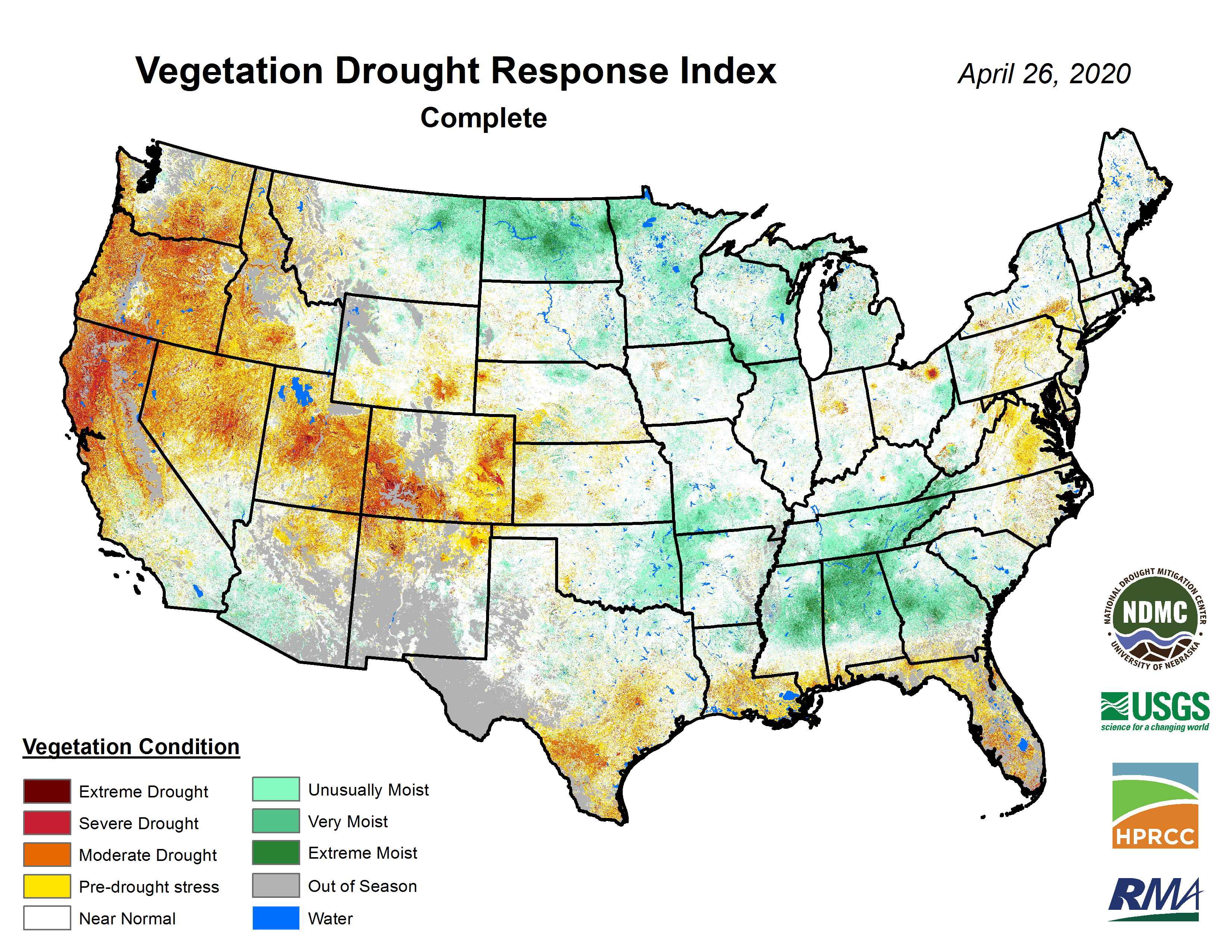 Vegetation Drought Response Index
