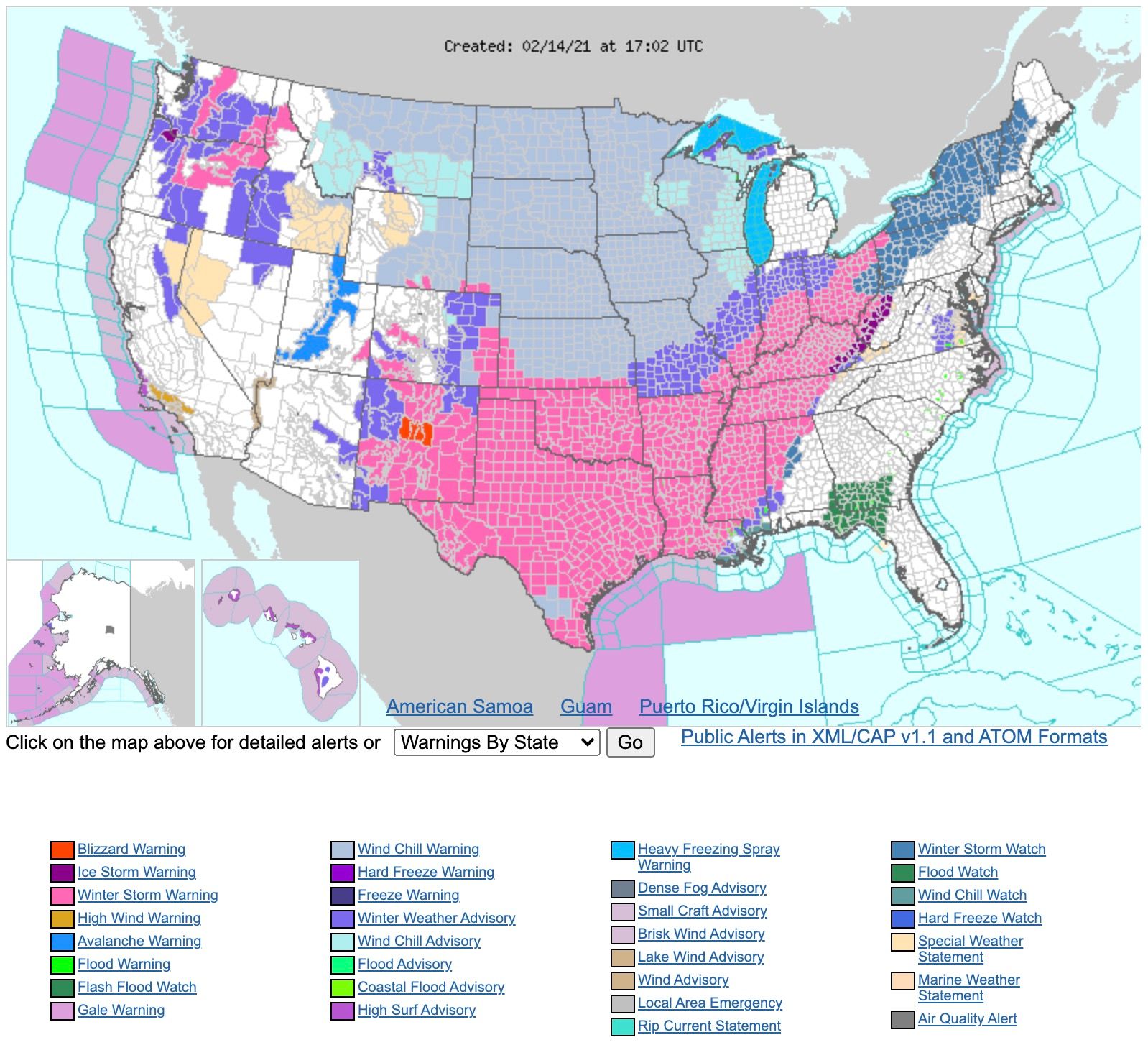 Winter Storm 2021 Map The State Of The Atmosphere: Sunday, February 14Th, 2021