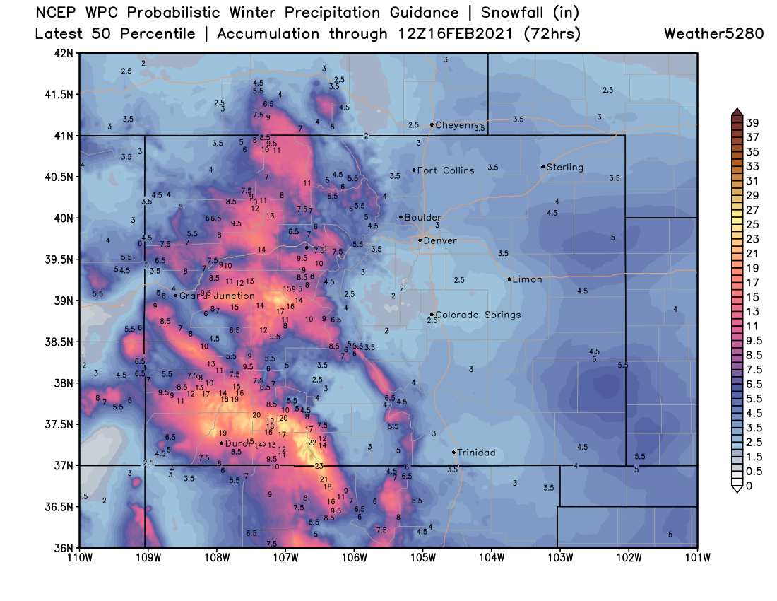 fort collins snow totals