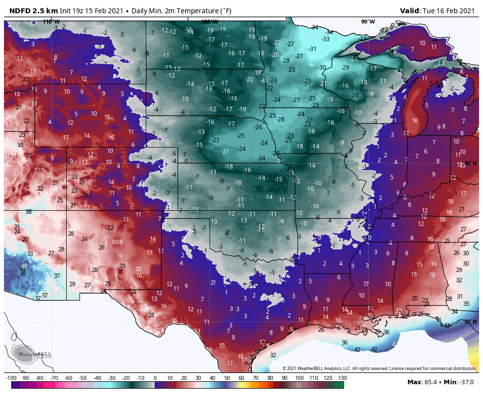 Historic cold hits much of the country, top 5 coldest for parts of