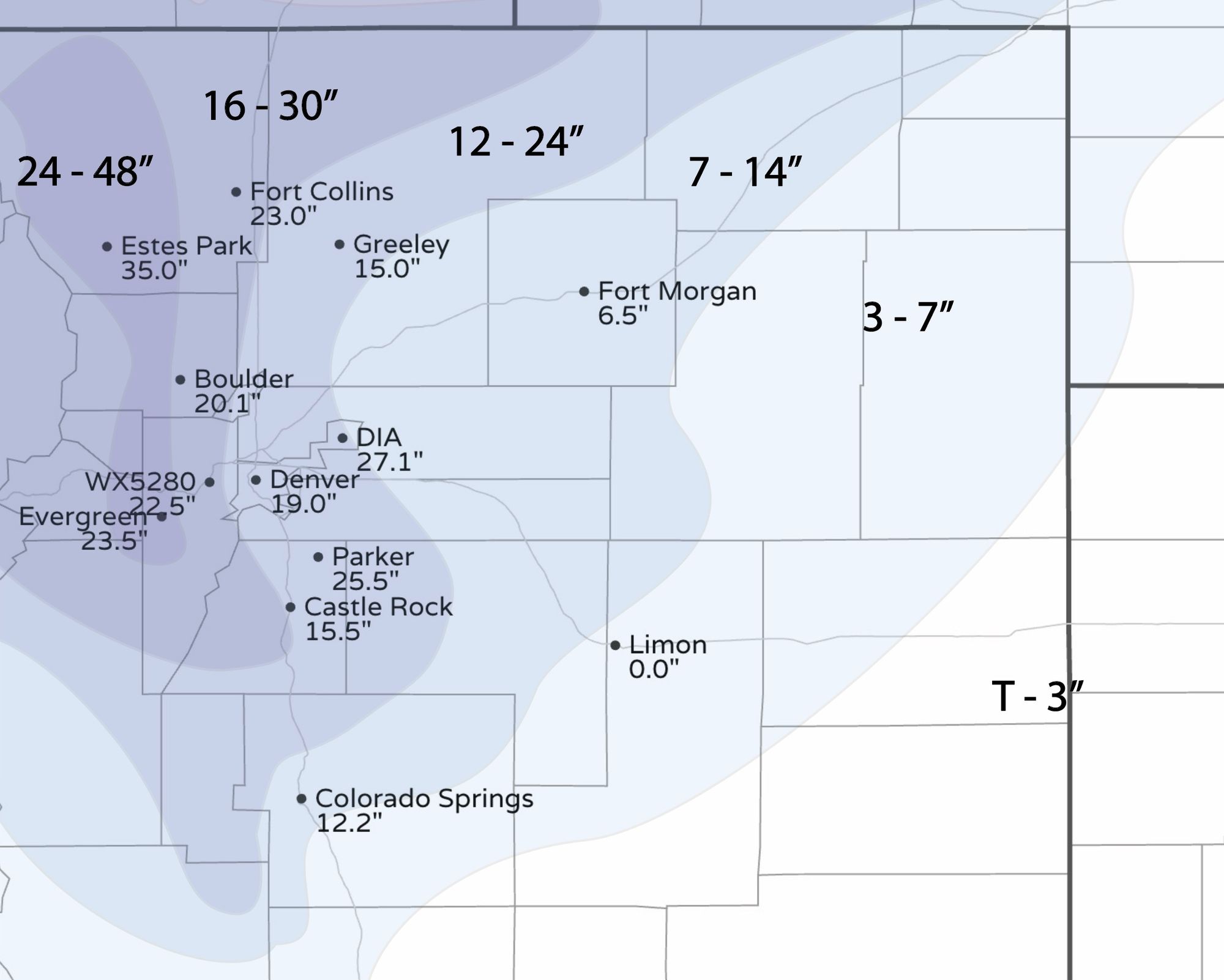 denver snow totals this season