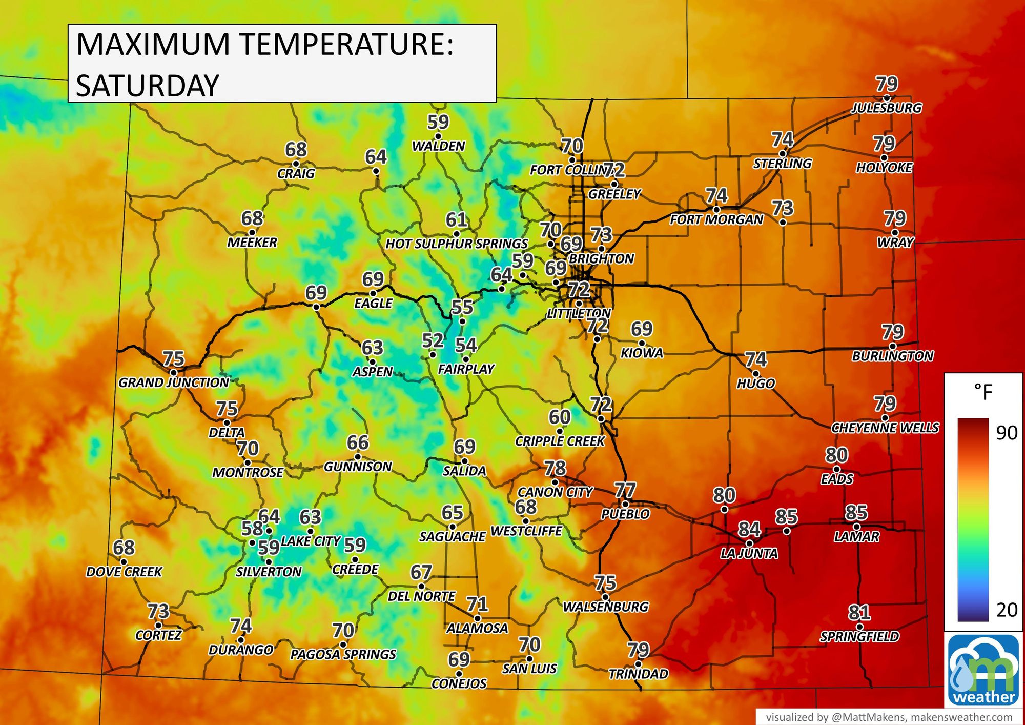 Colorado weather Timing of and total rainfall on the way