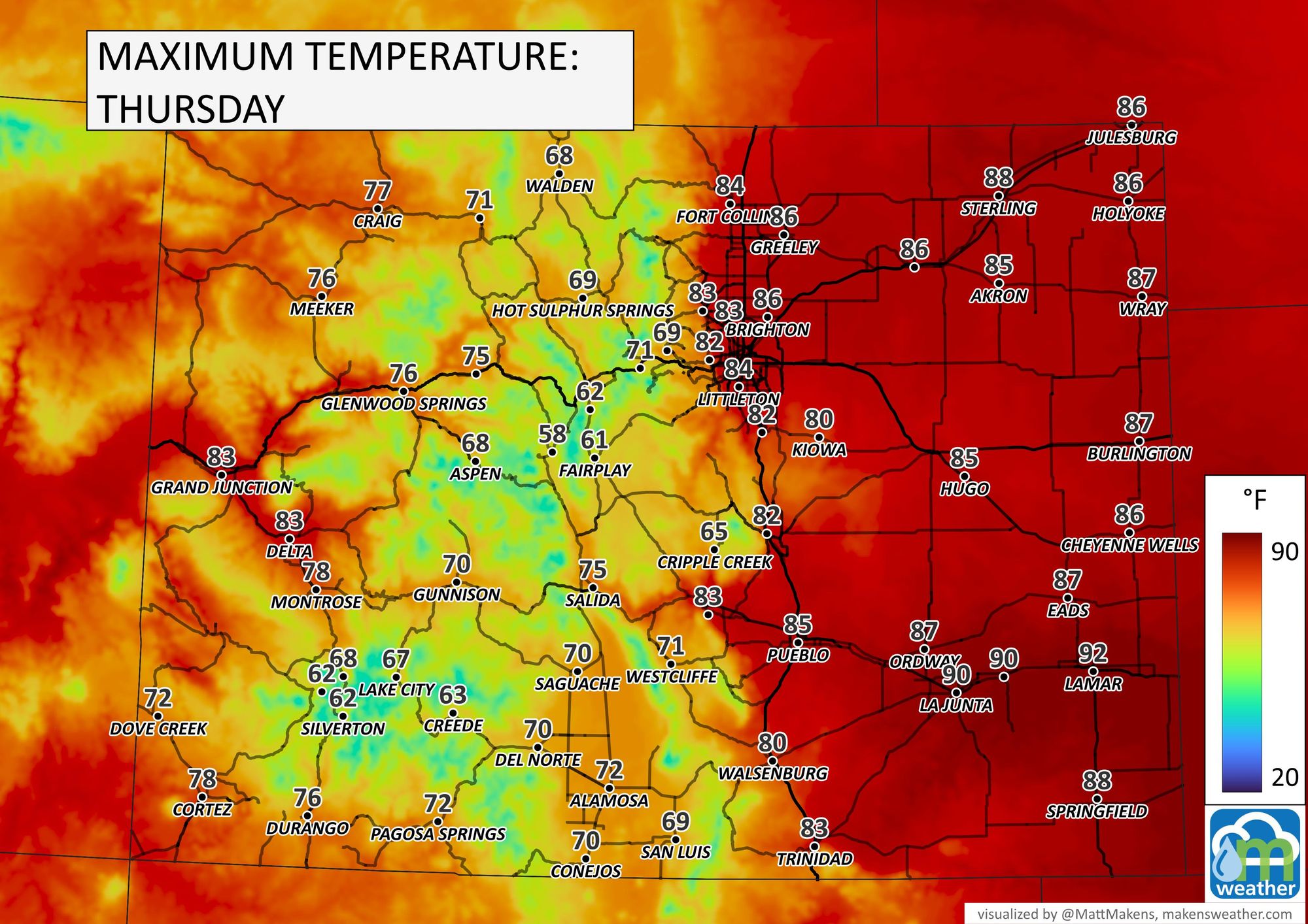 Colorado weather Timing of and total rainfall on the way