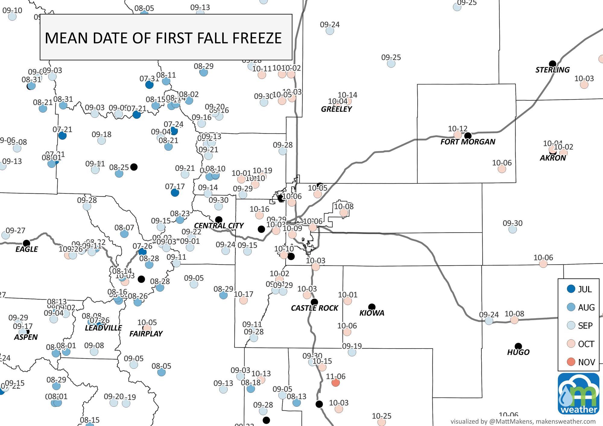 Denver & Colorado Weather Coolest temperatures in five months arrive