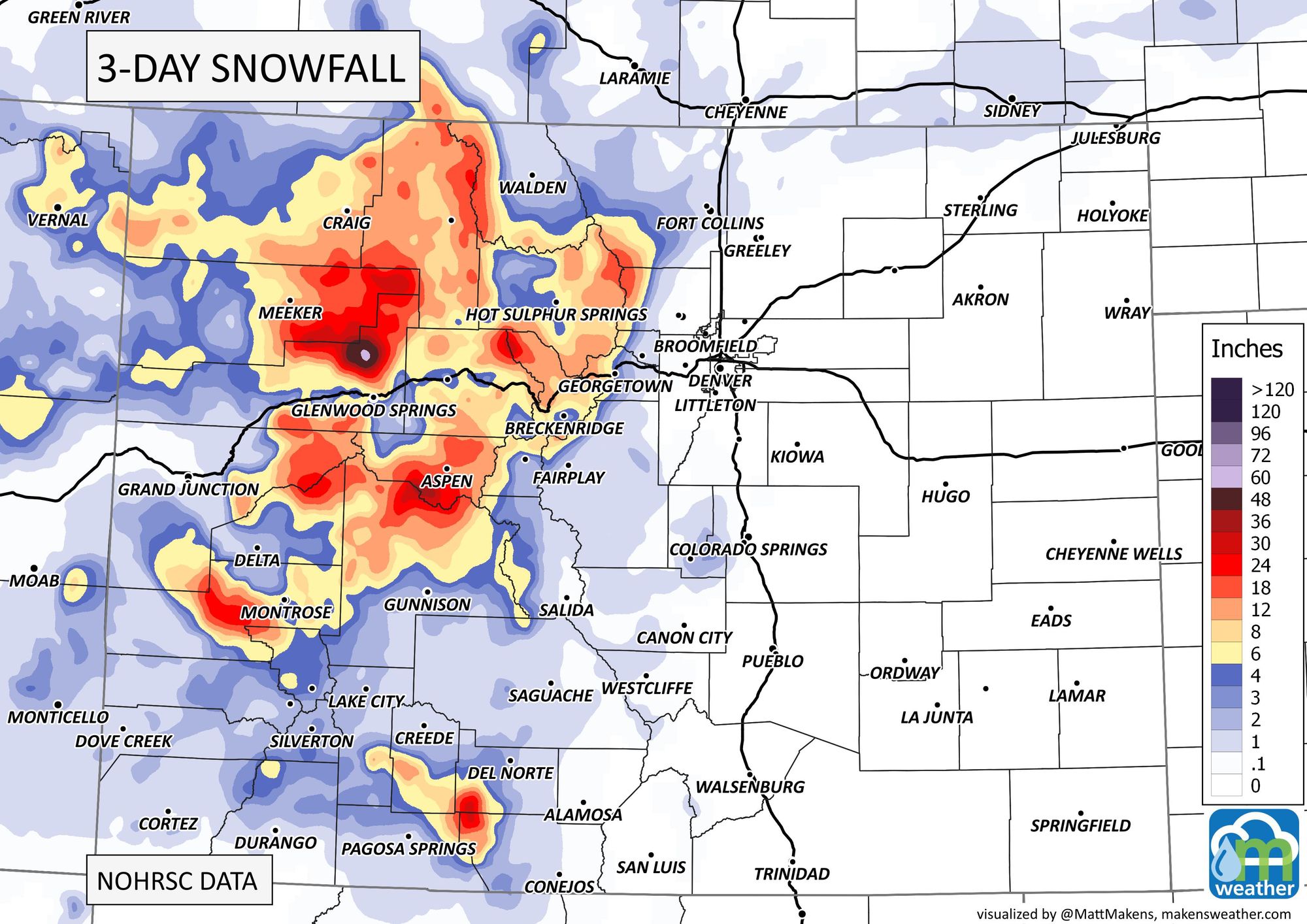 image: Colorado Snow: Snowpack grows, eyes on a system next week