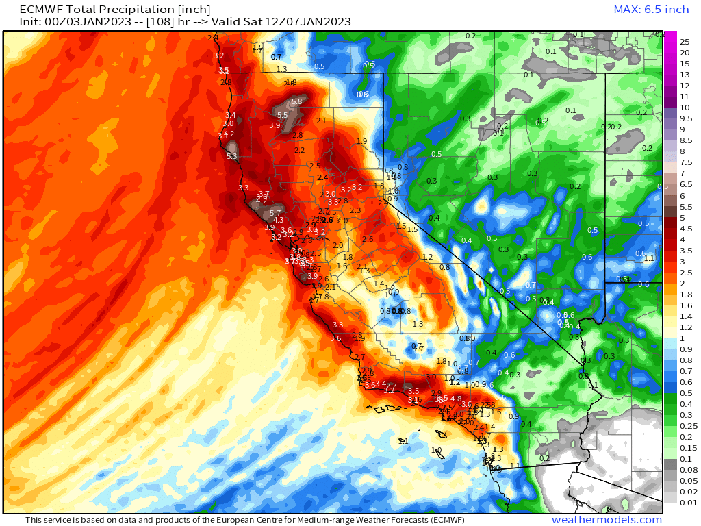 New Year's Eve weather: It will be wet on both coasts and an 'atmospheric  river' will target California