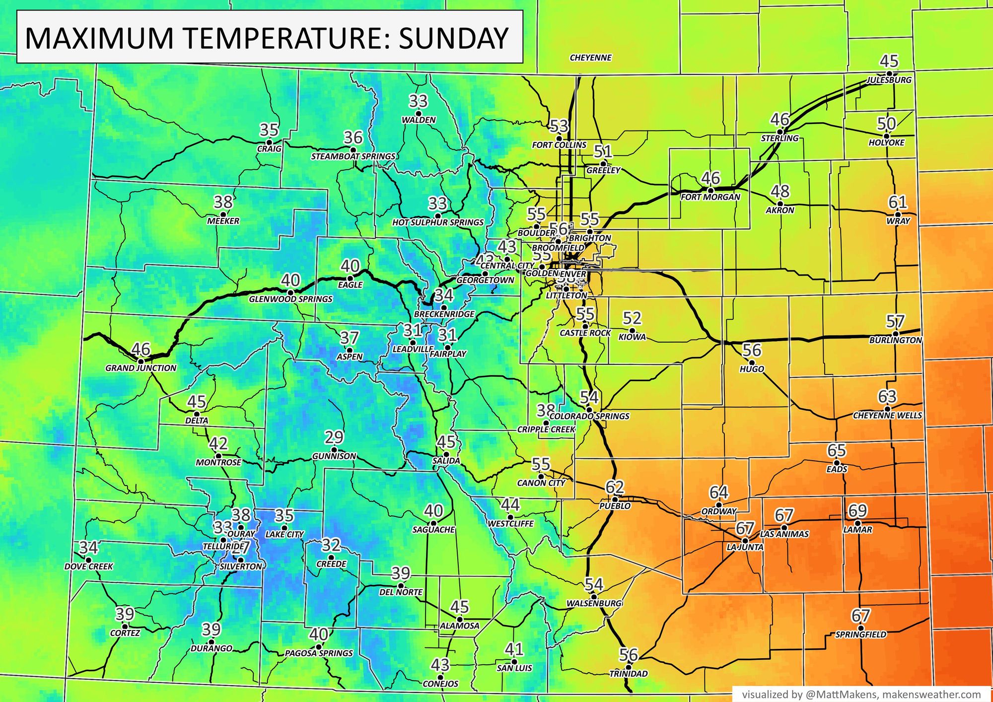 Colorado Weather Snow, blowing snow, and warming temperatures