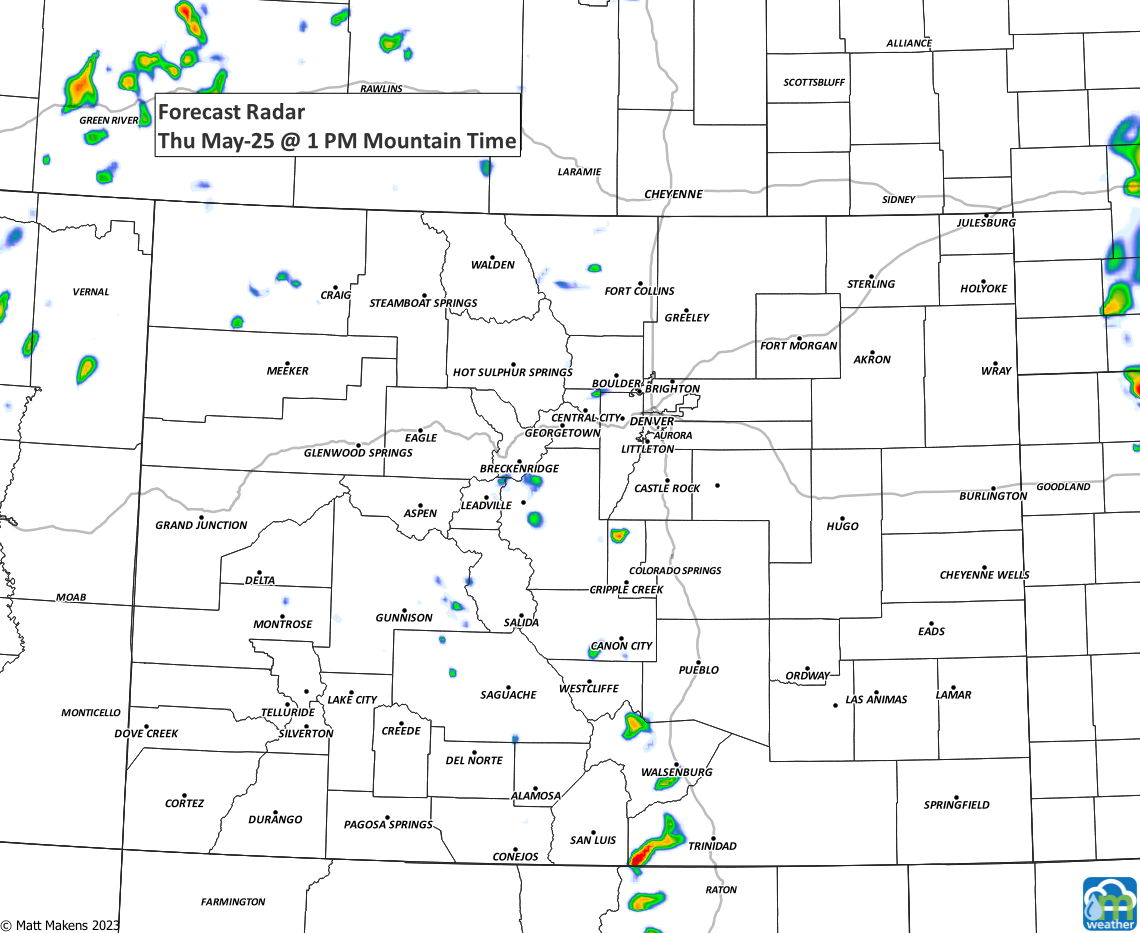 Colorado and Denver Weather Another round of storms to deliver a bit