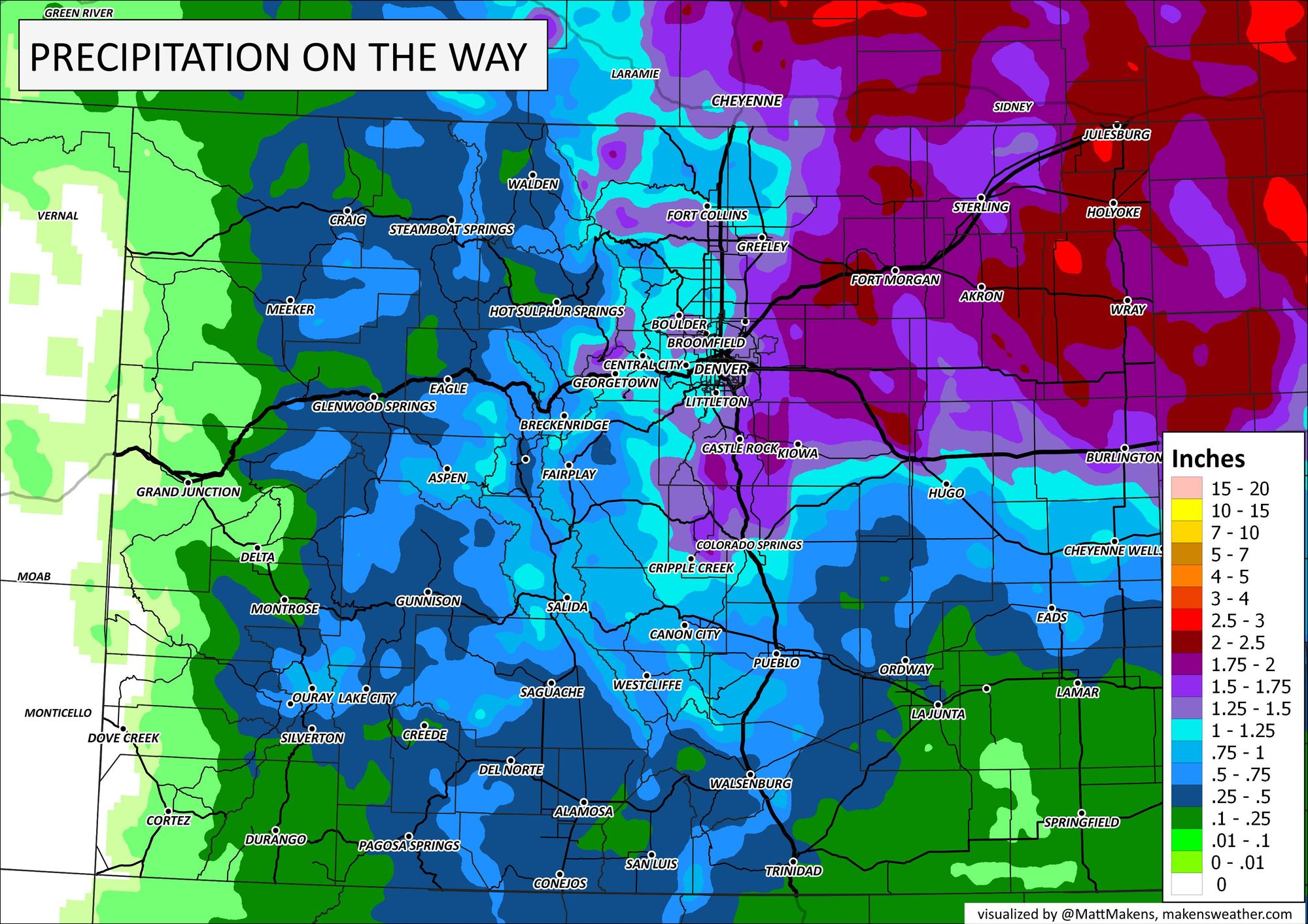 Denver area weather Fantastic rainfall event continues for drought