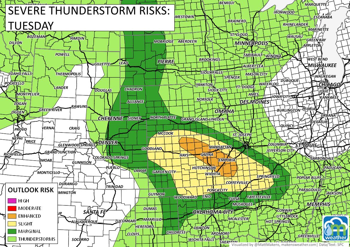 Denver & Colorado Weather Risk for damaging weather increases