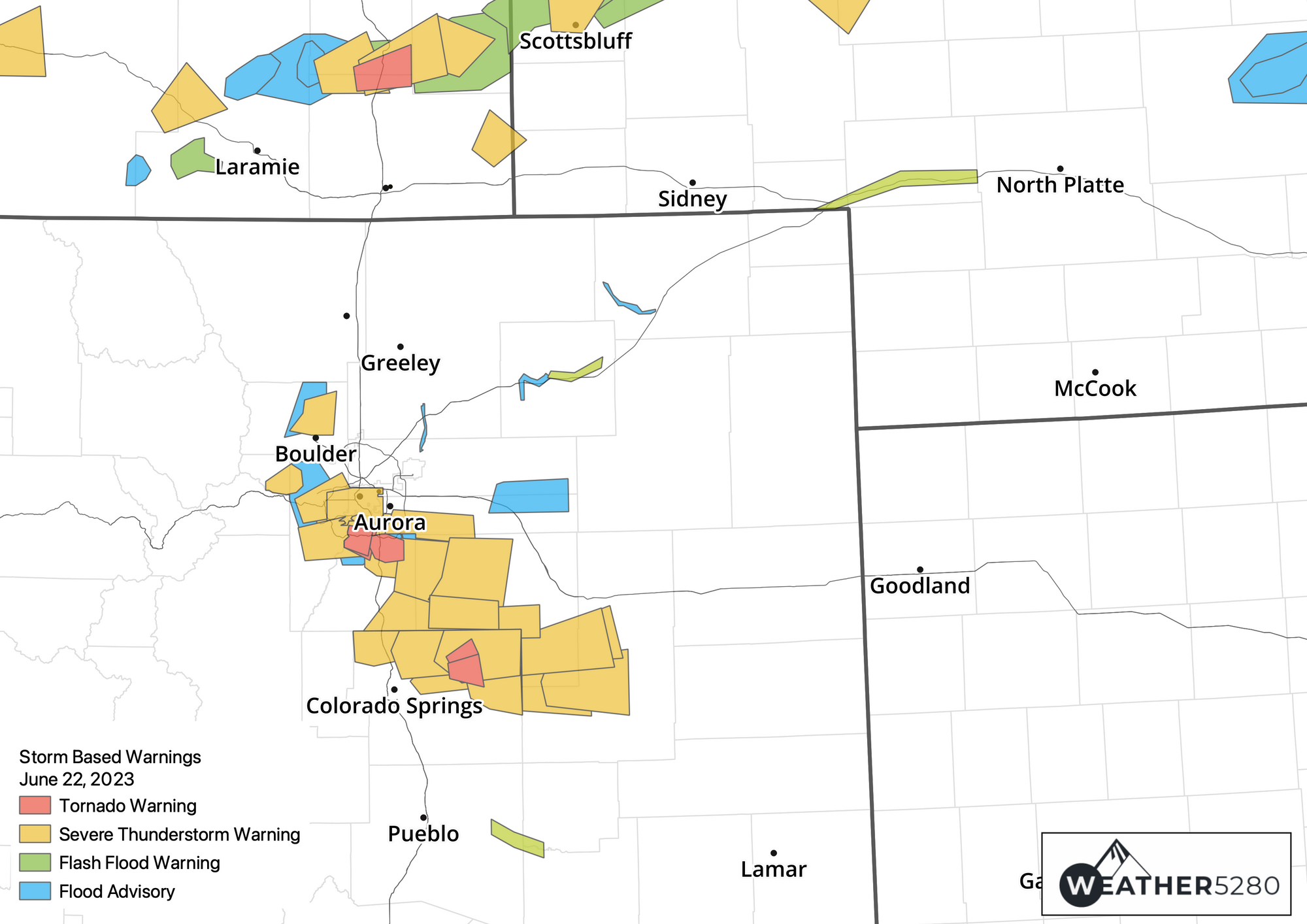 Tornado Warning Highlands Ranch 2023 