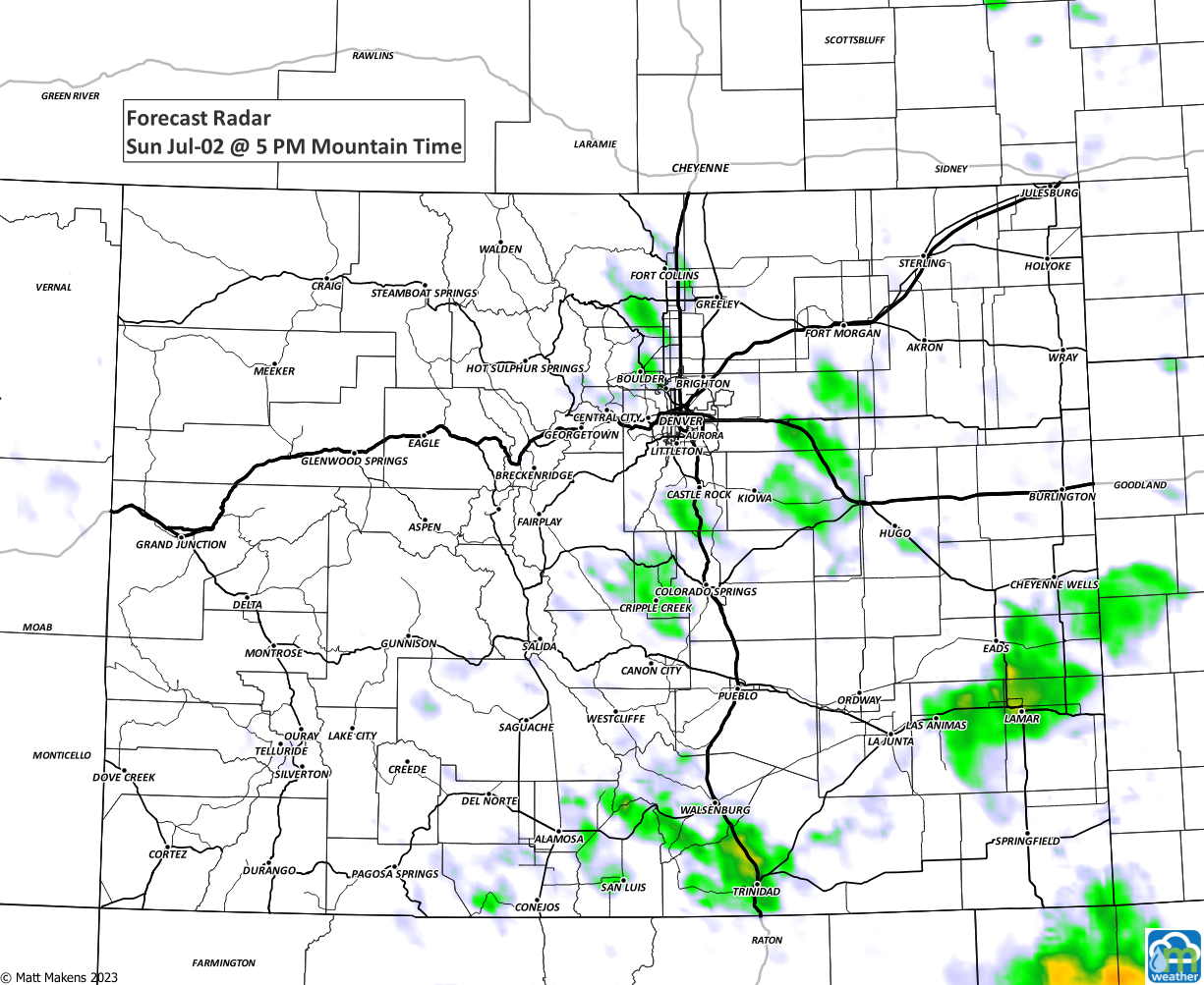 Denver sets precipitation records in June; storms in the forecast today and for July 4th